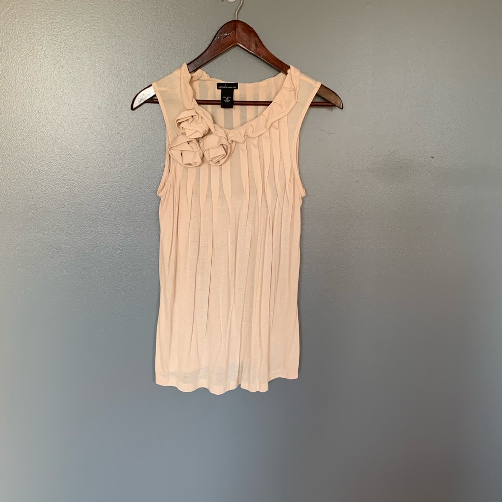 Moda International Rose Tank Cream Size XSmall